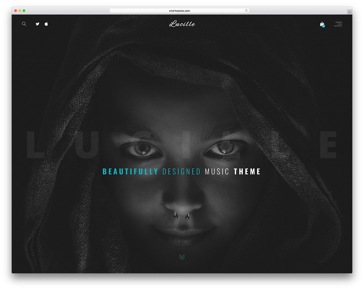 The background of the Lucille theme